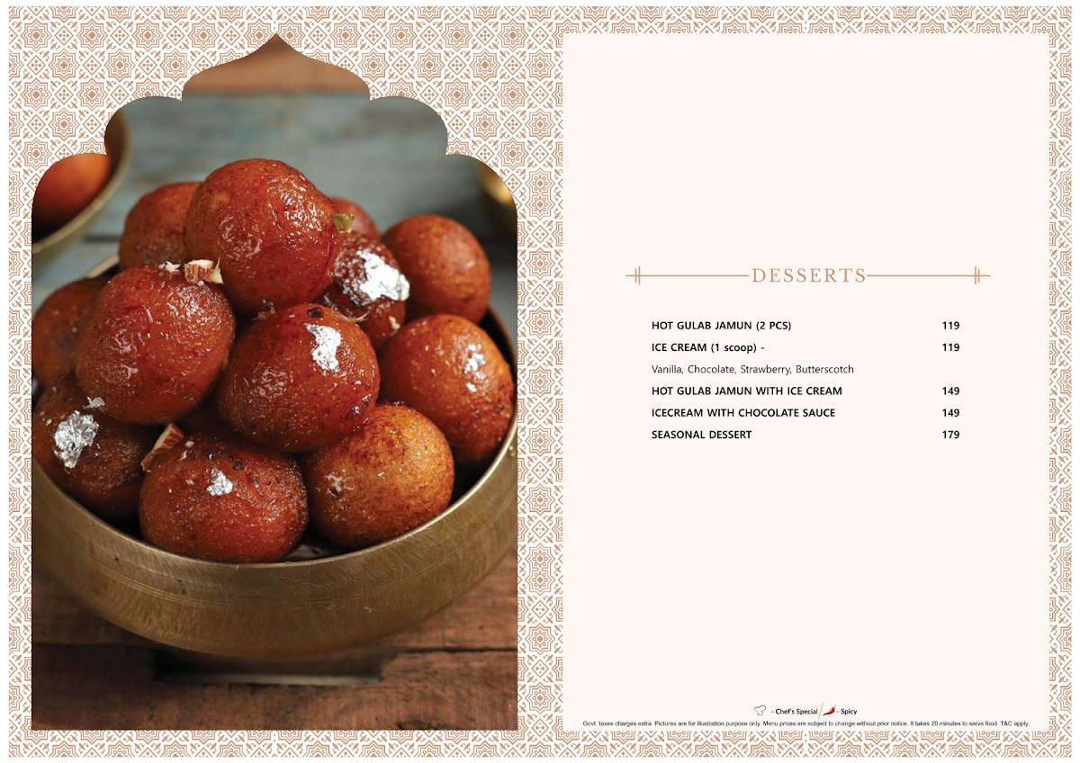 Kake Di Hatti Rishikesh menu
