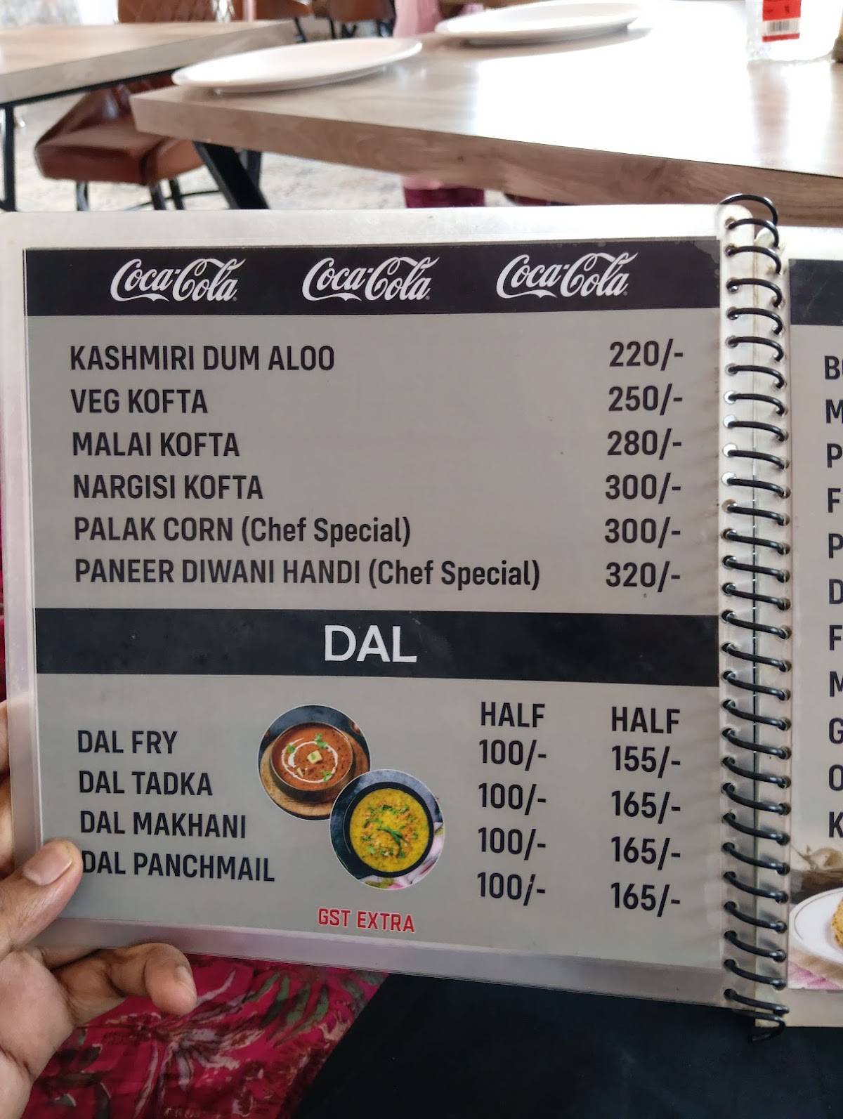 Kalika haveli Restaurant menu