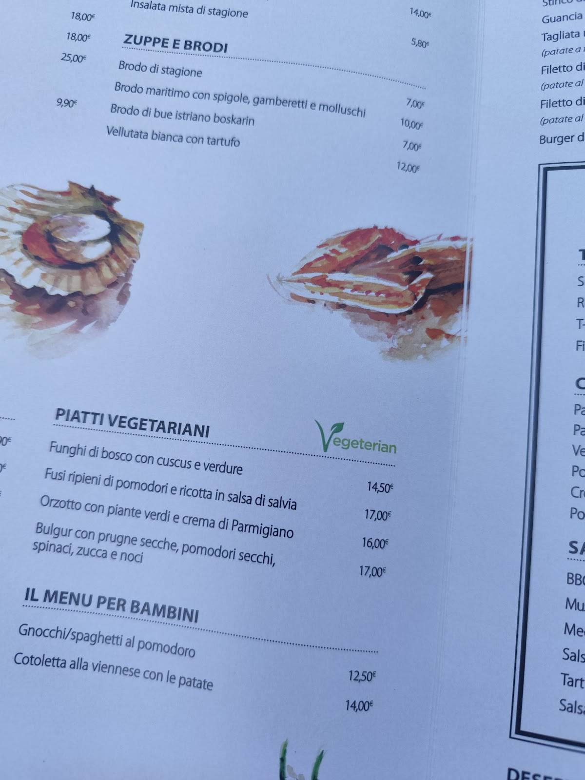 Menu di Kantina Restaurant 