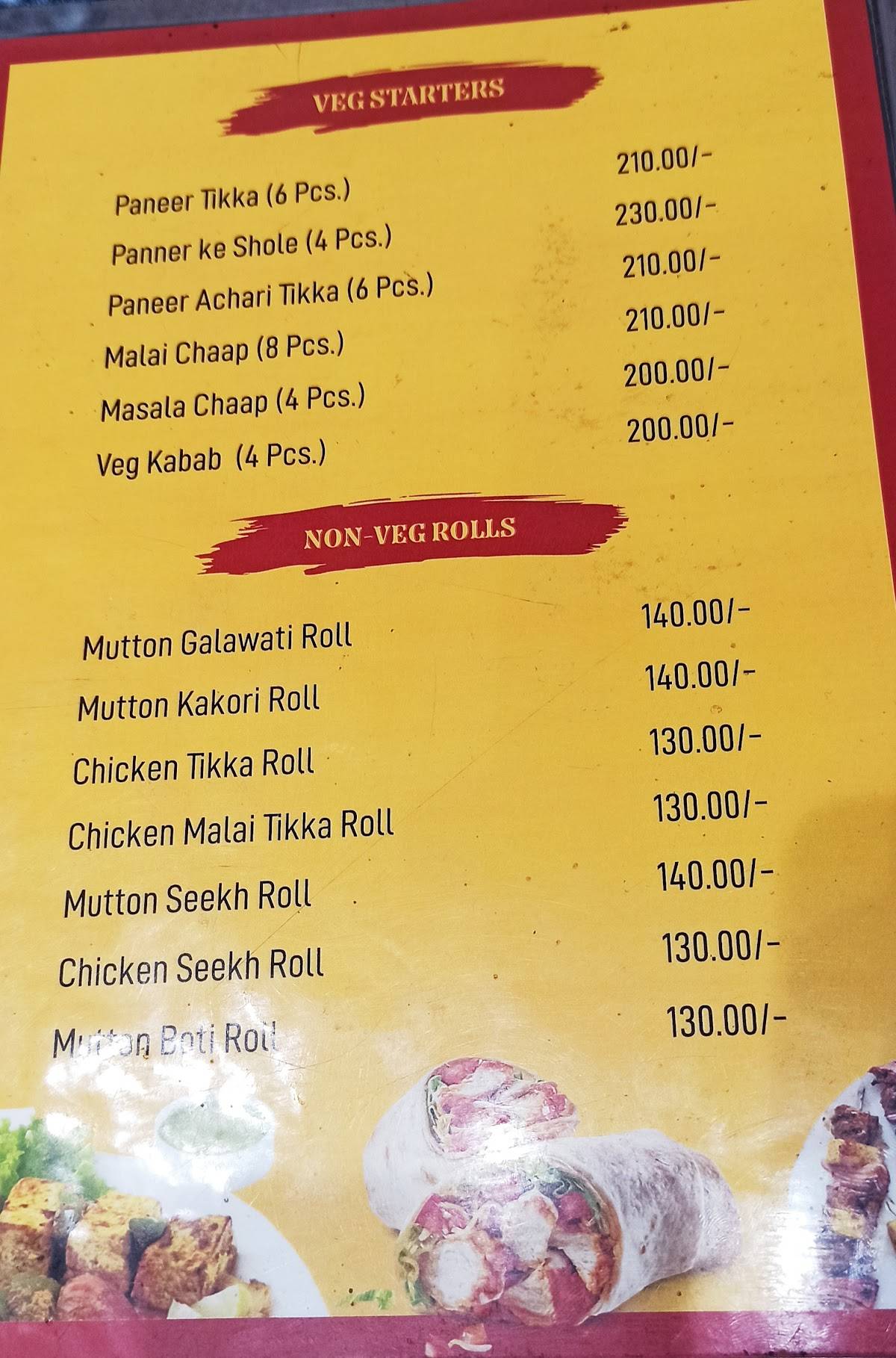 Kebabchi menu