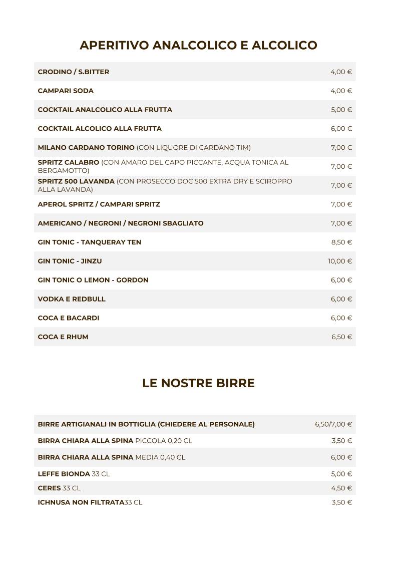 Menu di Kiafè Enjoy Your Break 