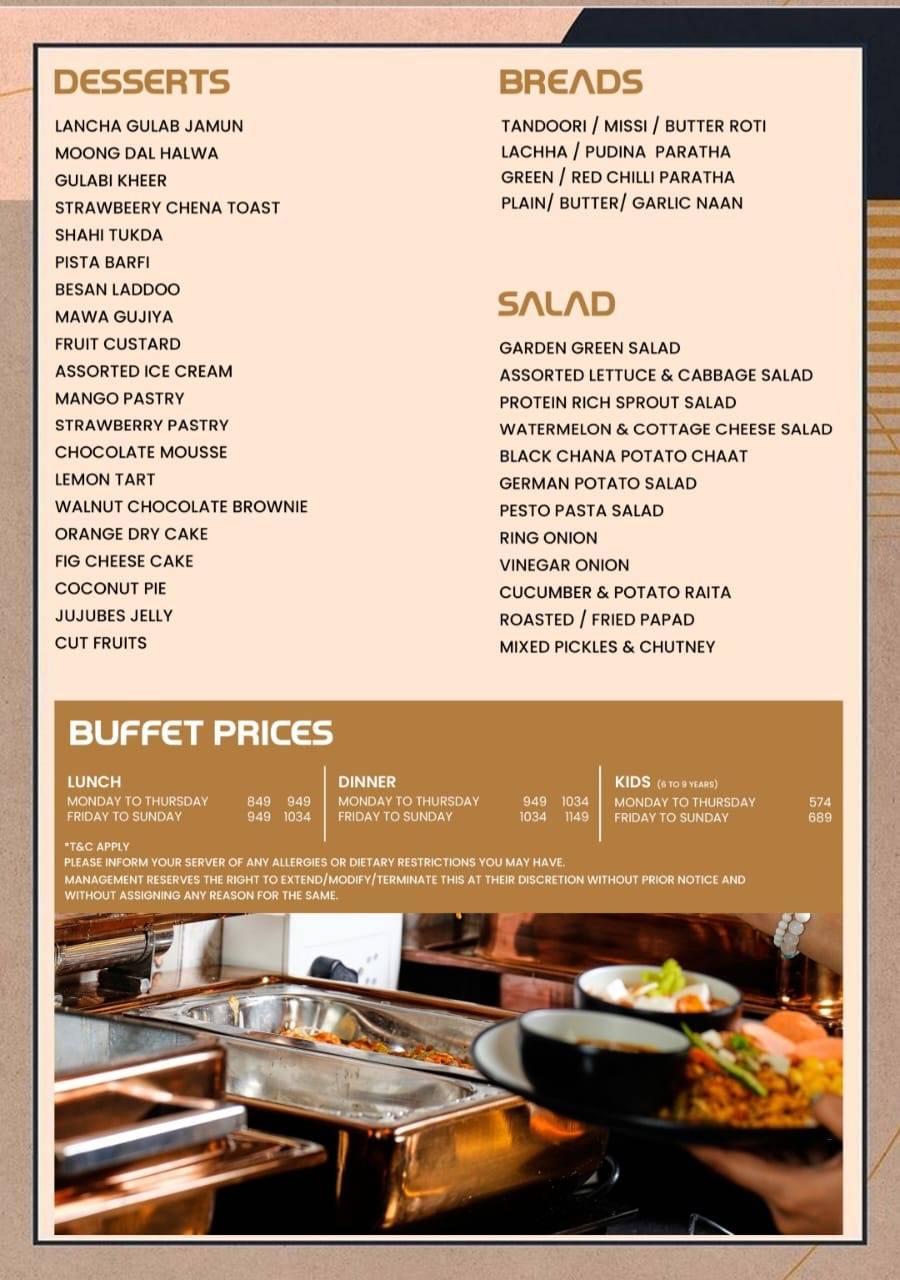 Kingdom of Grills menu