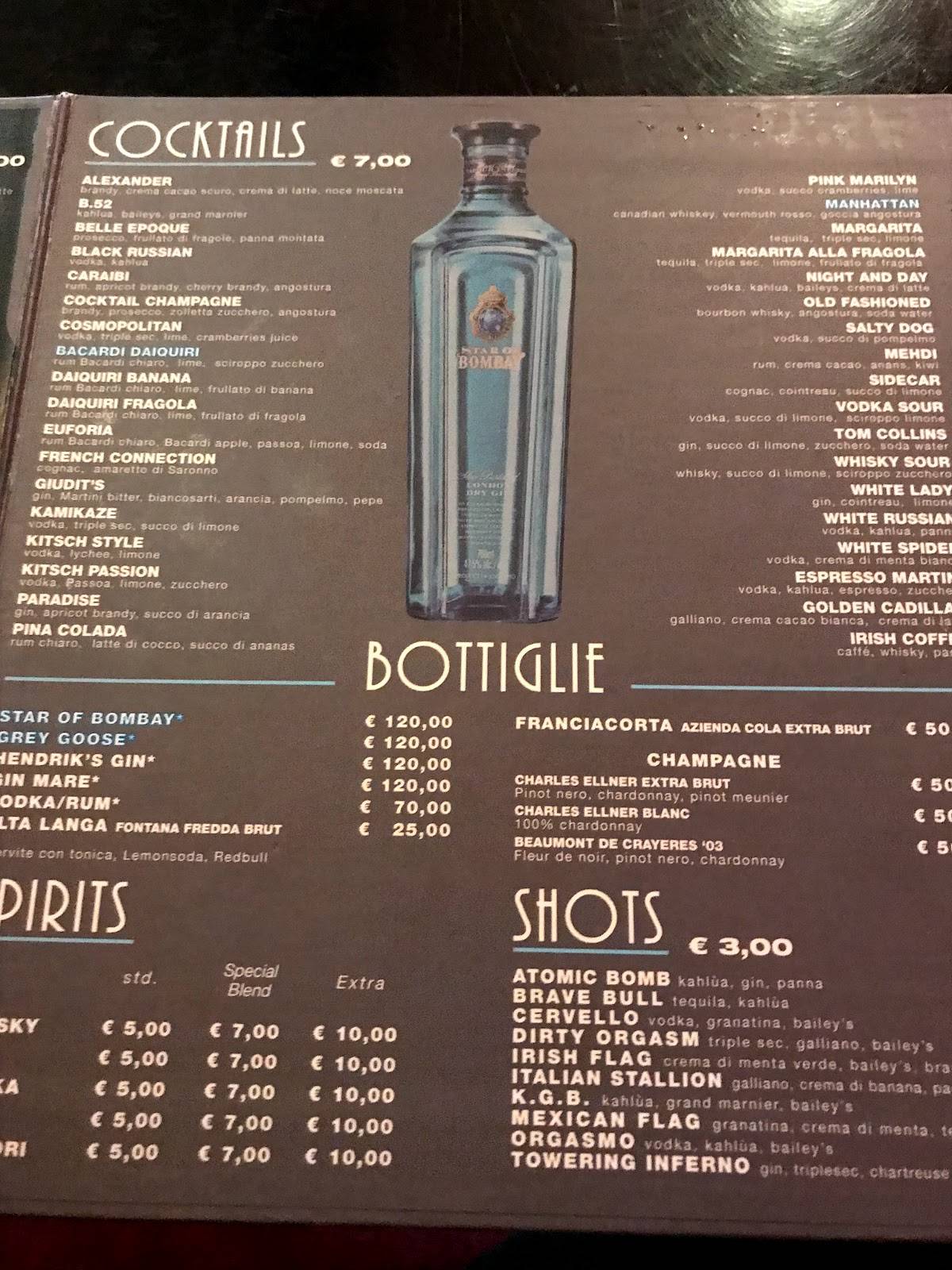 Menu di Kitsch 