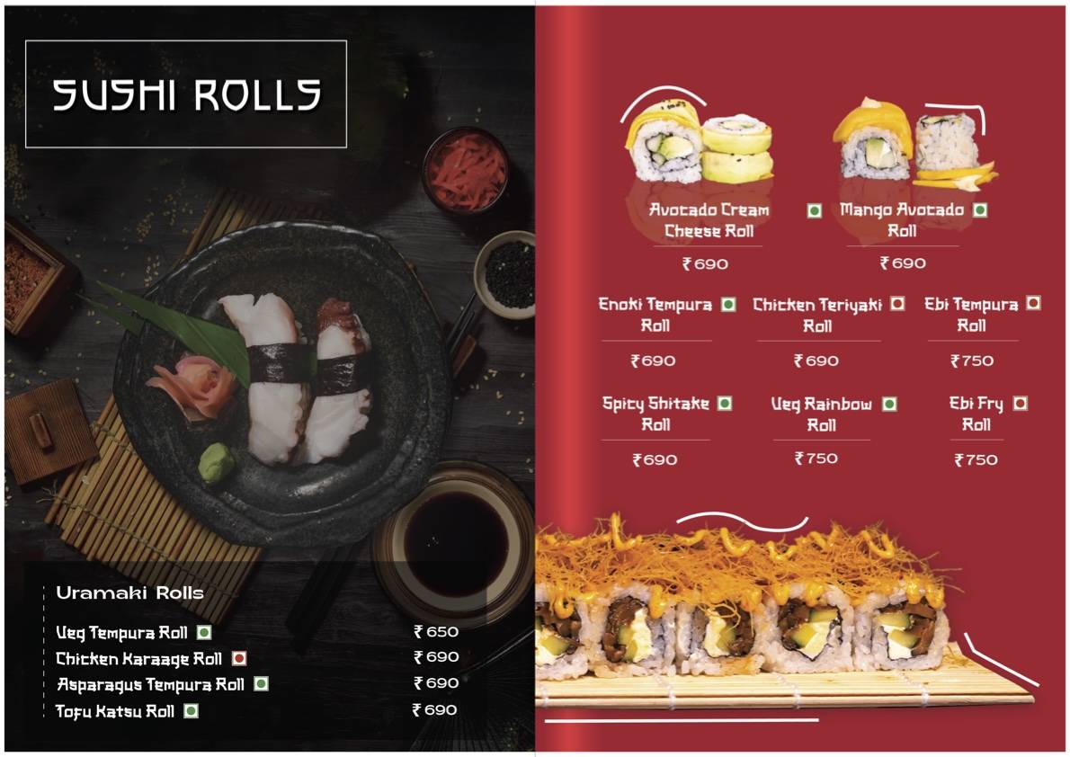 Kogai- Fine Japanese Dining menu