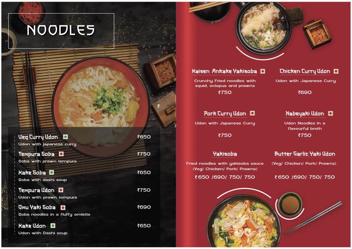 Kogai- Fine Japanese Dining menu