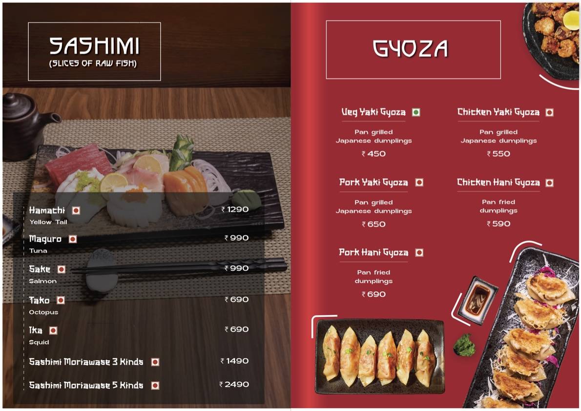 Kogai- Fine Japanese Dining menu