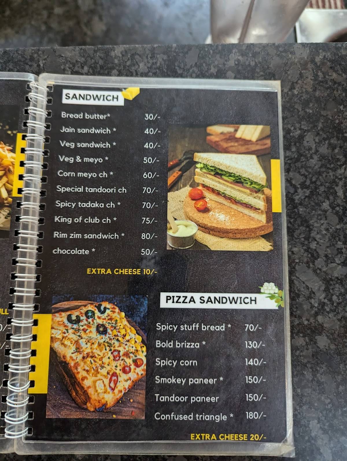 Tejas khauchi gadi menu