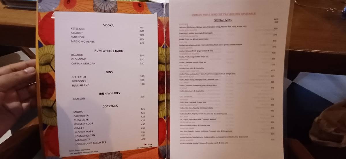 Friends of Pho menu