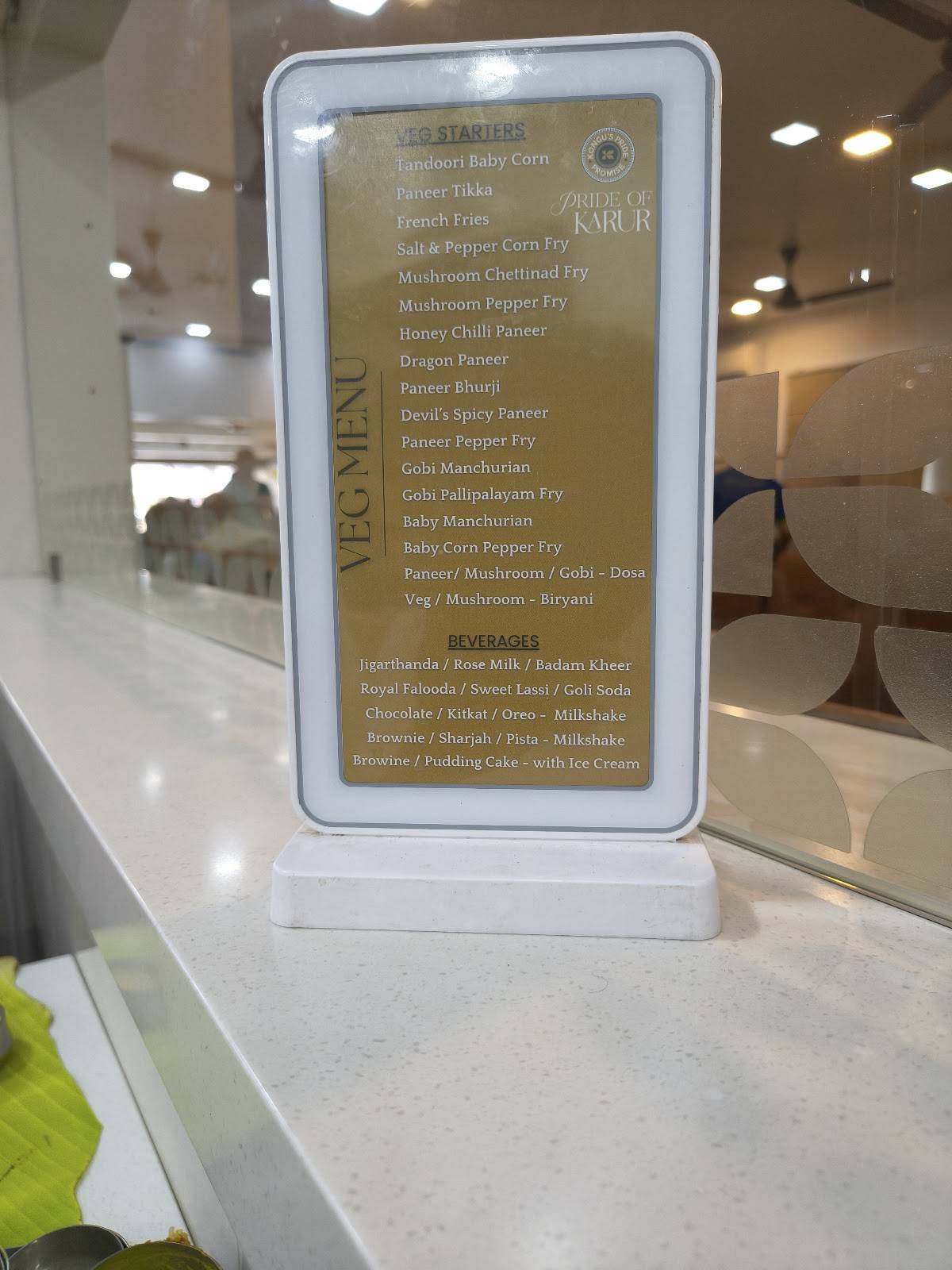 Kongu Mess - Karur menu