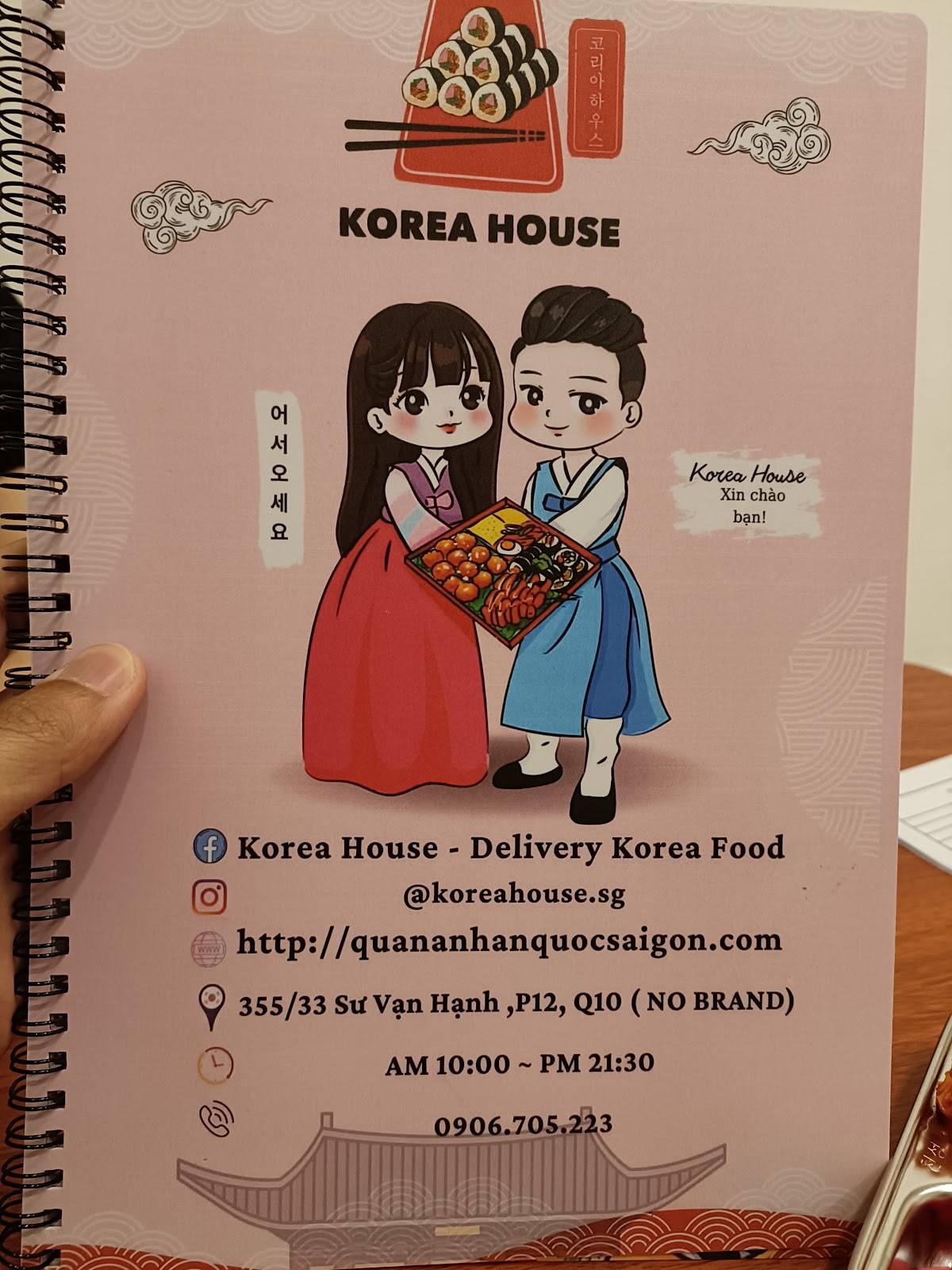 Menu at Korea House - Món Ăn Hàn Quốc - 코리아 하우스 restaurant, Ho Chi Minh ...