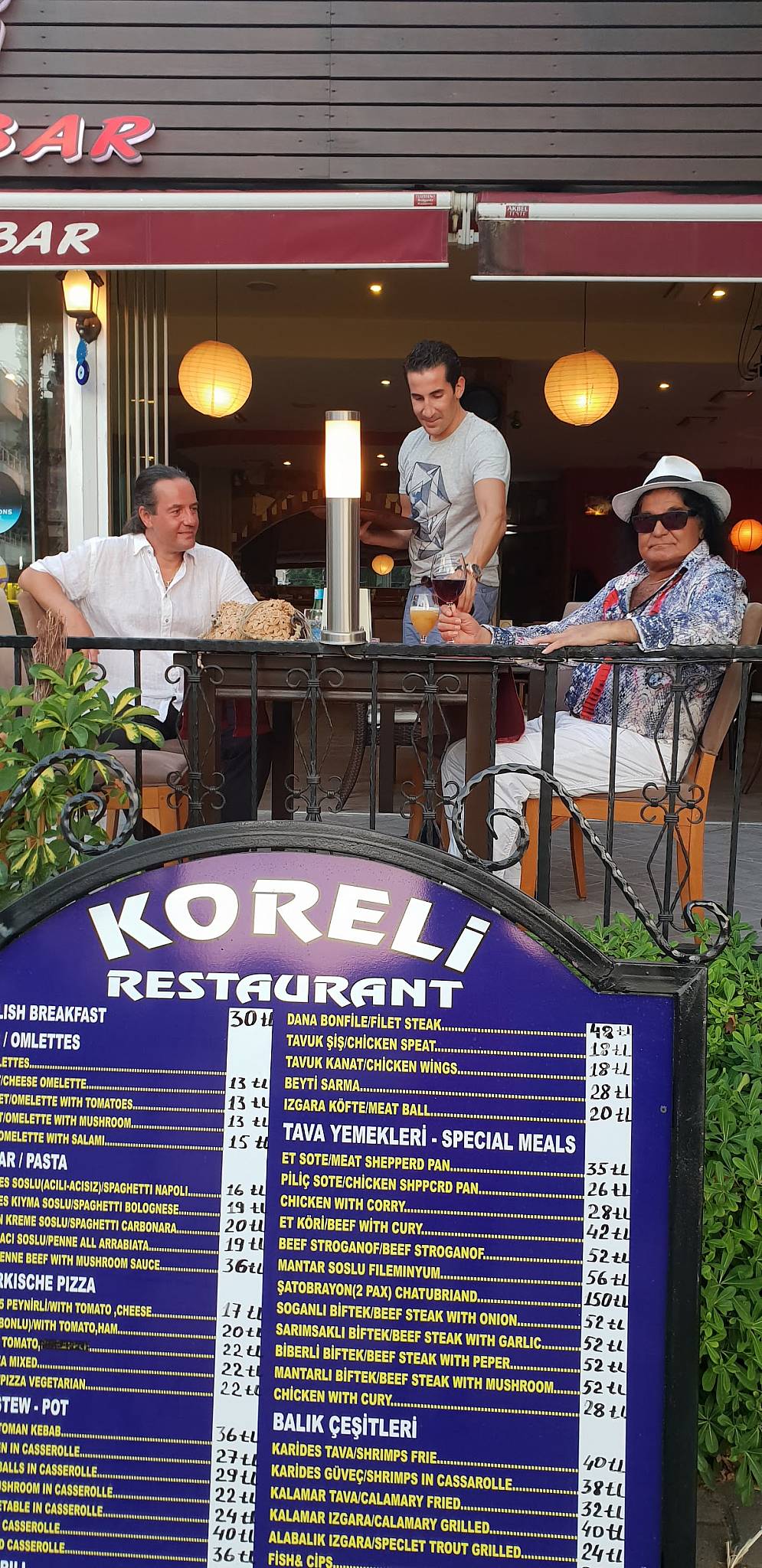 Menu de Koreli Restoran