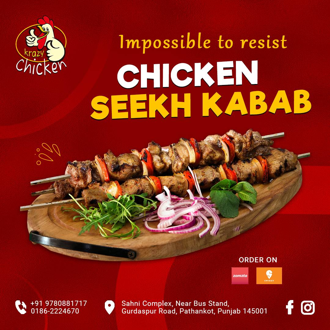 Krazy chicken menu