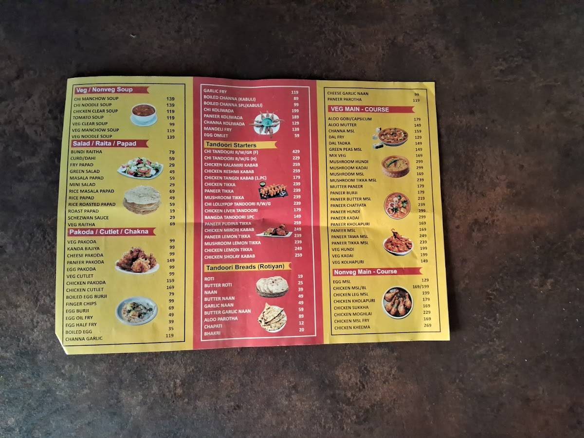 Krish Restaurant & Bar menu