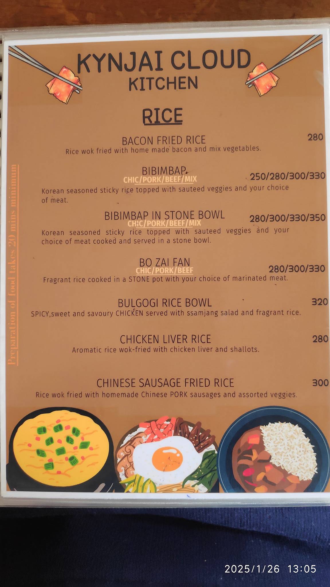 Kynjai Cloud Kitchen menu