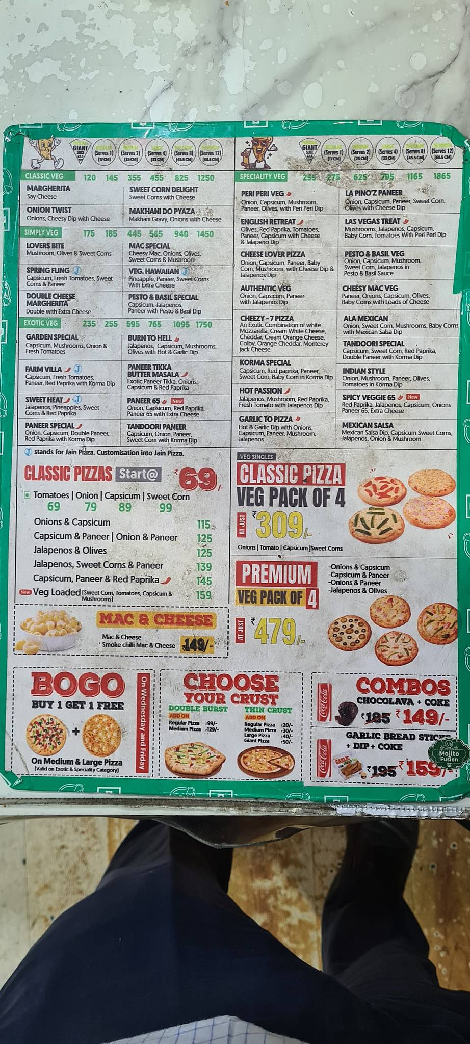 LA PINO'Z PIZZA GHATKOPAR menu