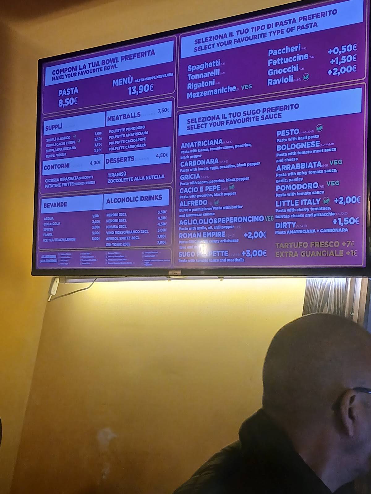 Menu di LA TAVERNA by Pasta&Go 