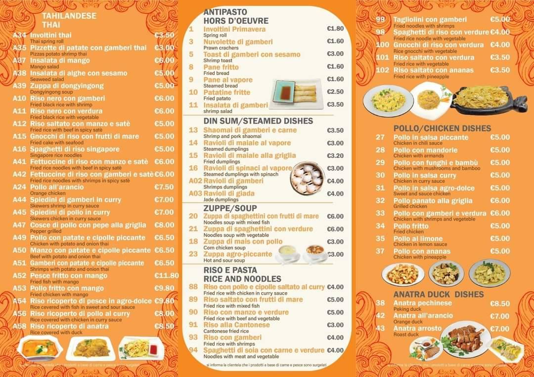 Menu di LEONI D'ORIENTE 