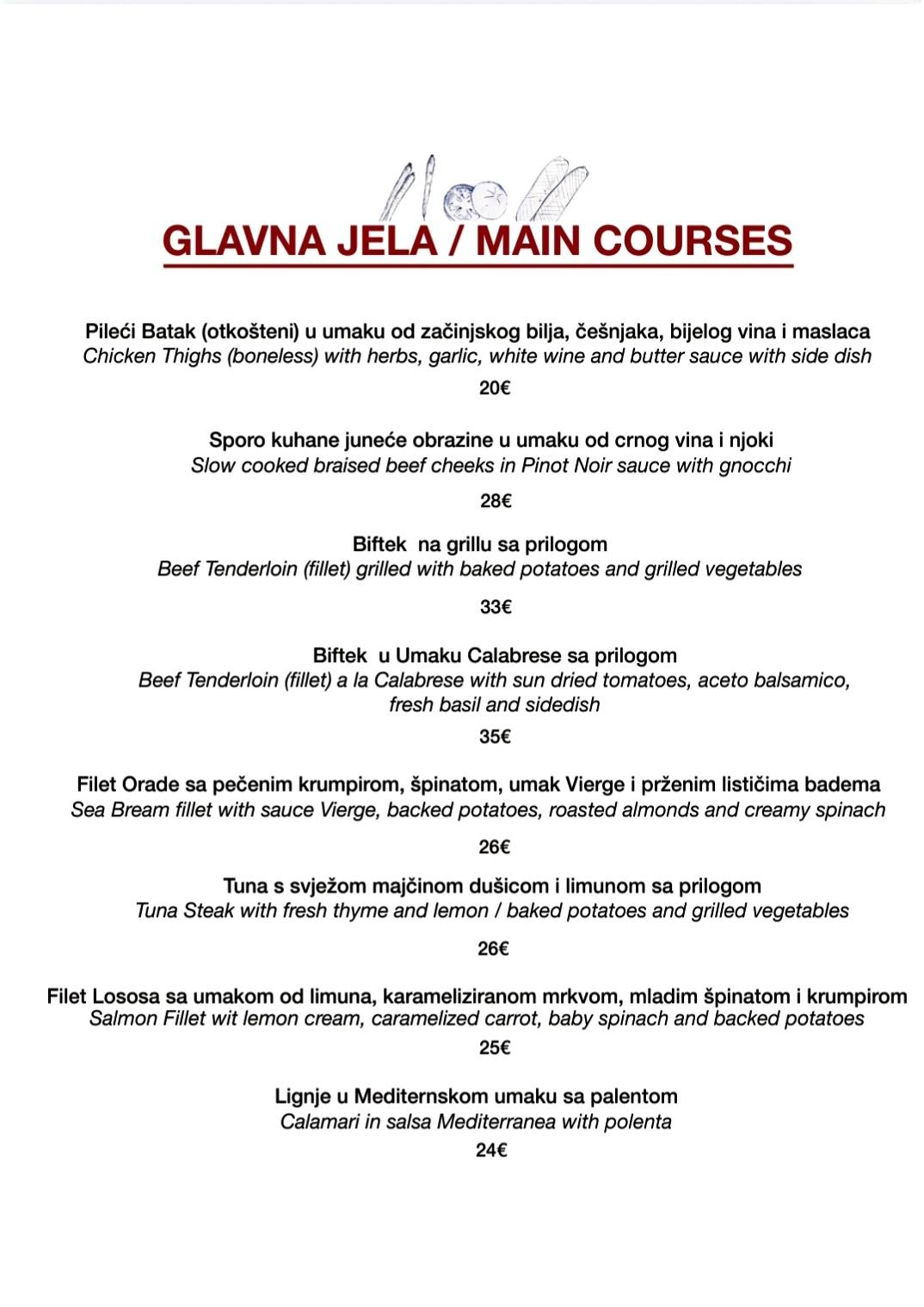 Menu di L'Osteria 12 Restaurant & Bar 