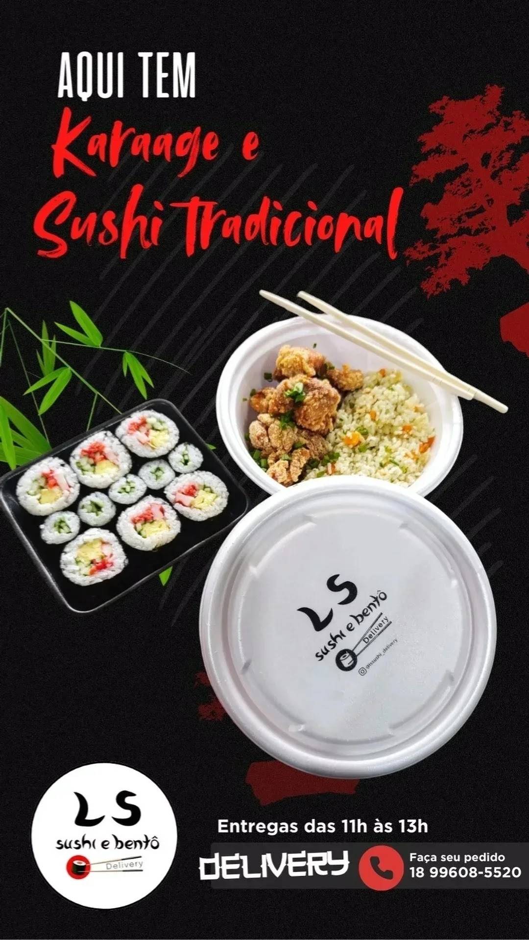 LS SUSHI E BENTÔ cardápio