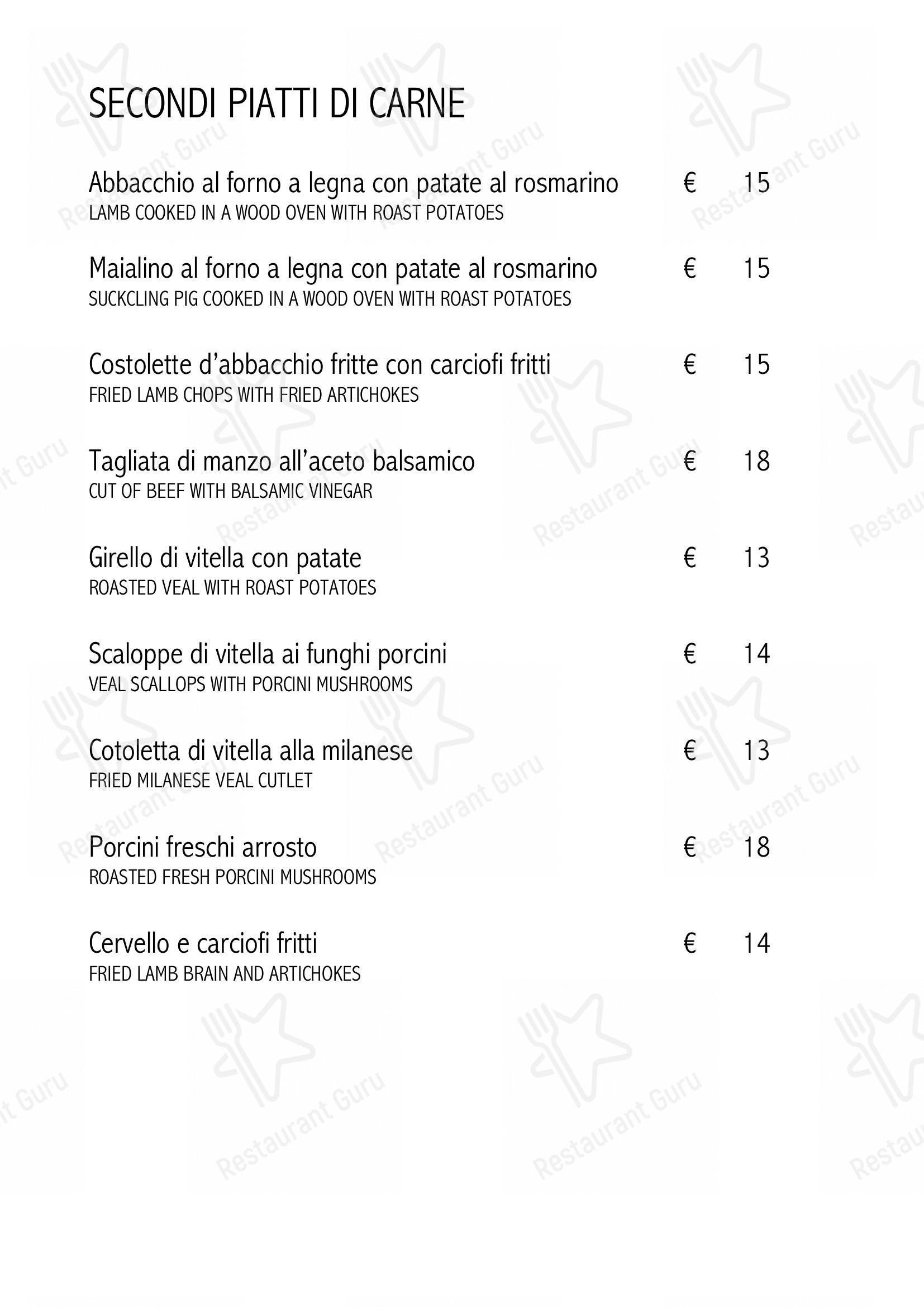 Menu di Ristorante La Balestra - Menu bar
