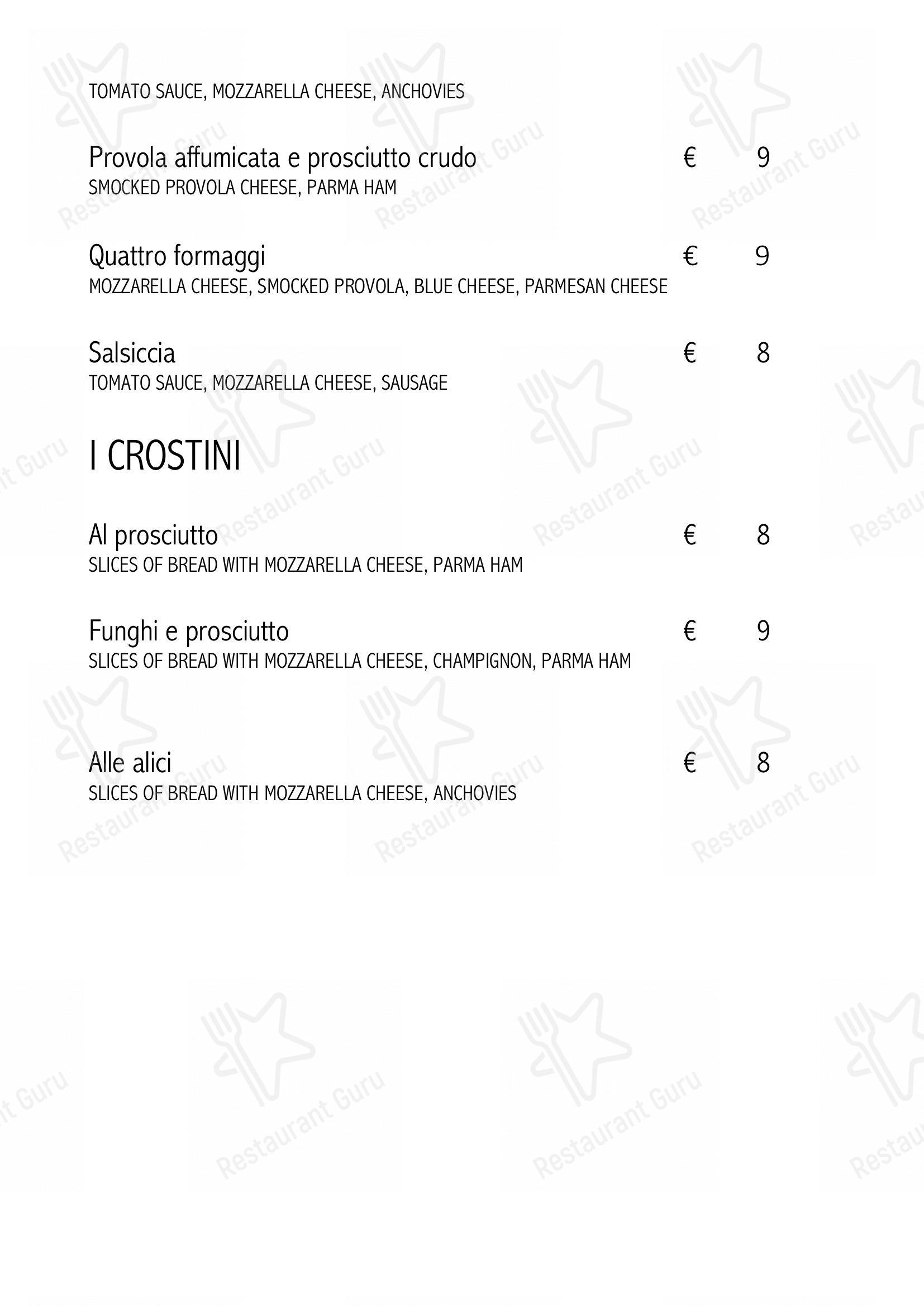Ristorante La Balestra in Roma - Menu bar