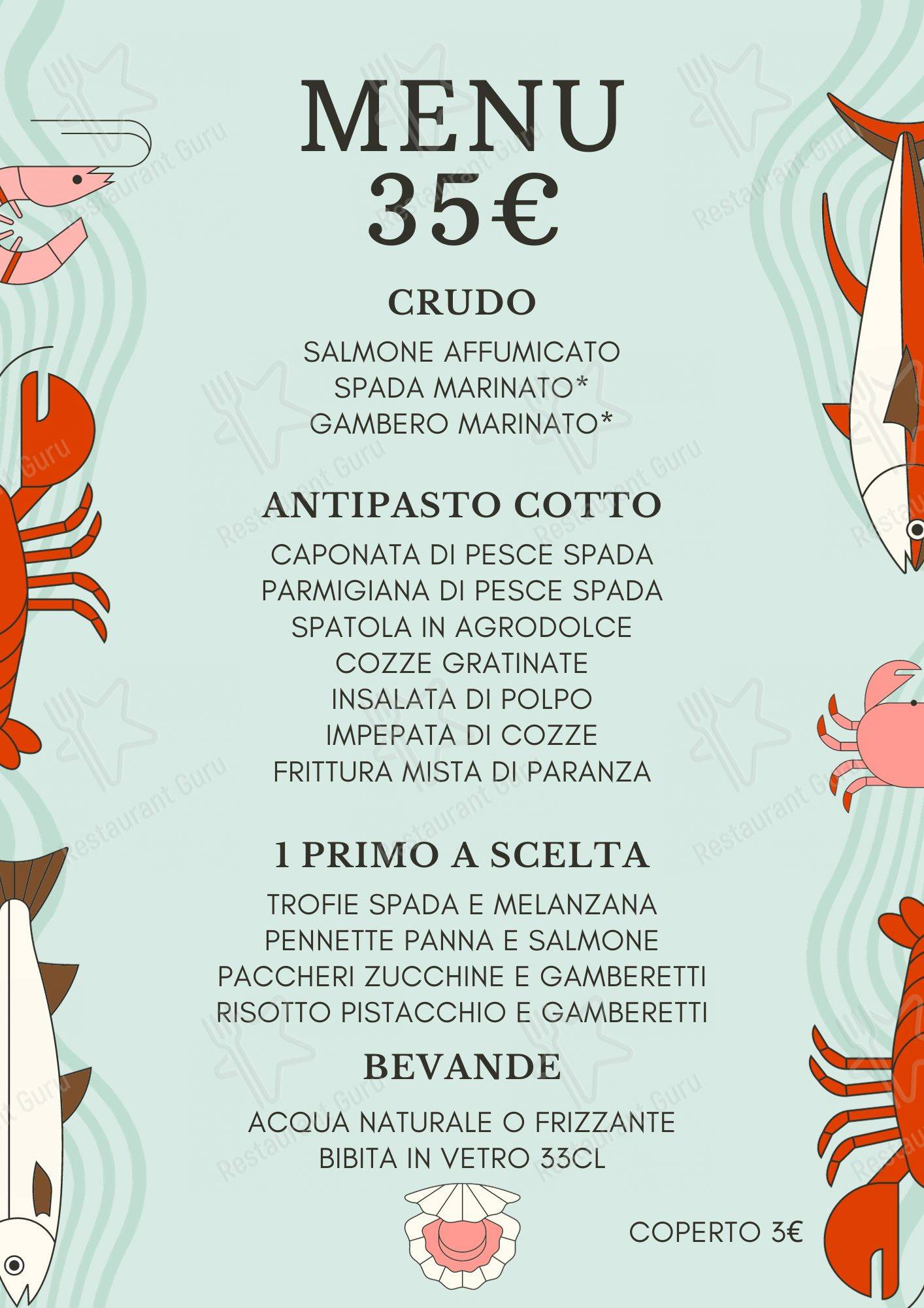 Menu di La Fish Fratelli Salamone 