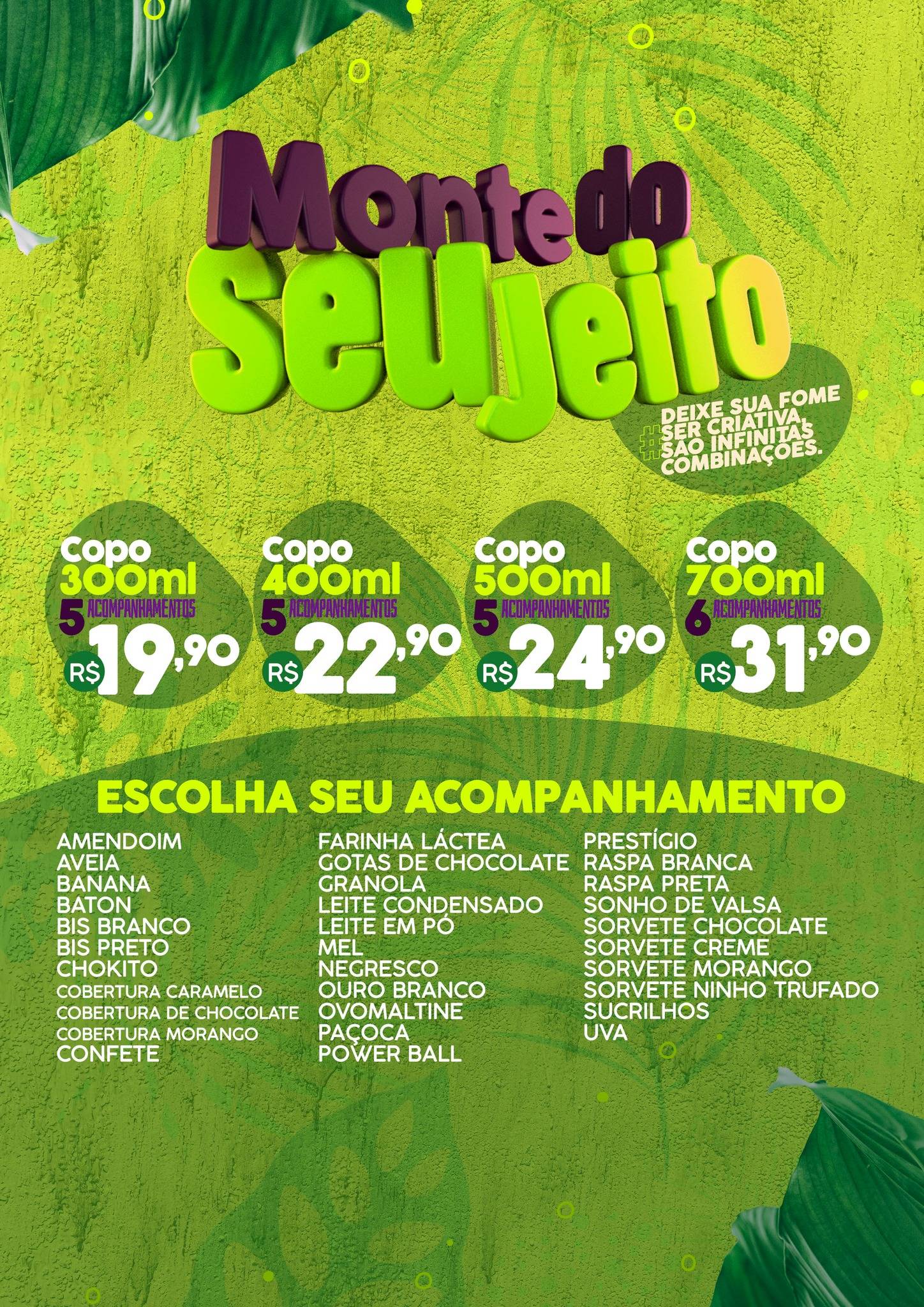 La Fruta Açaí Rio Verde cardápio