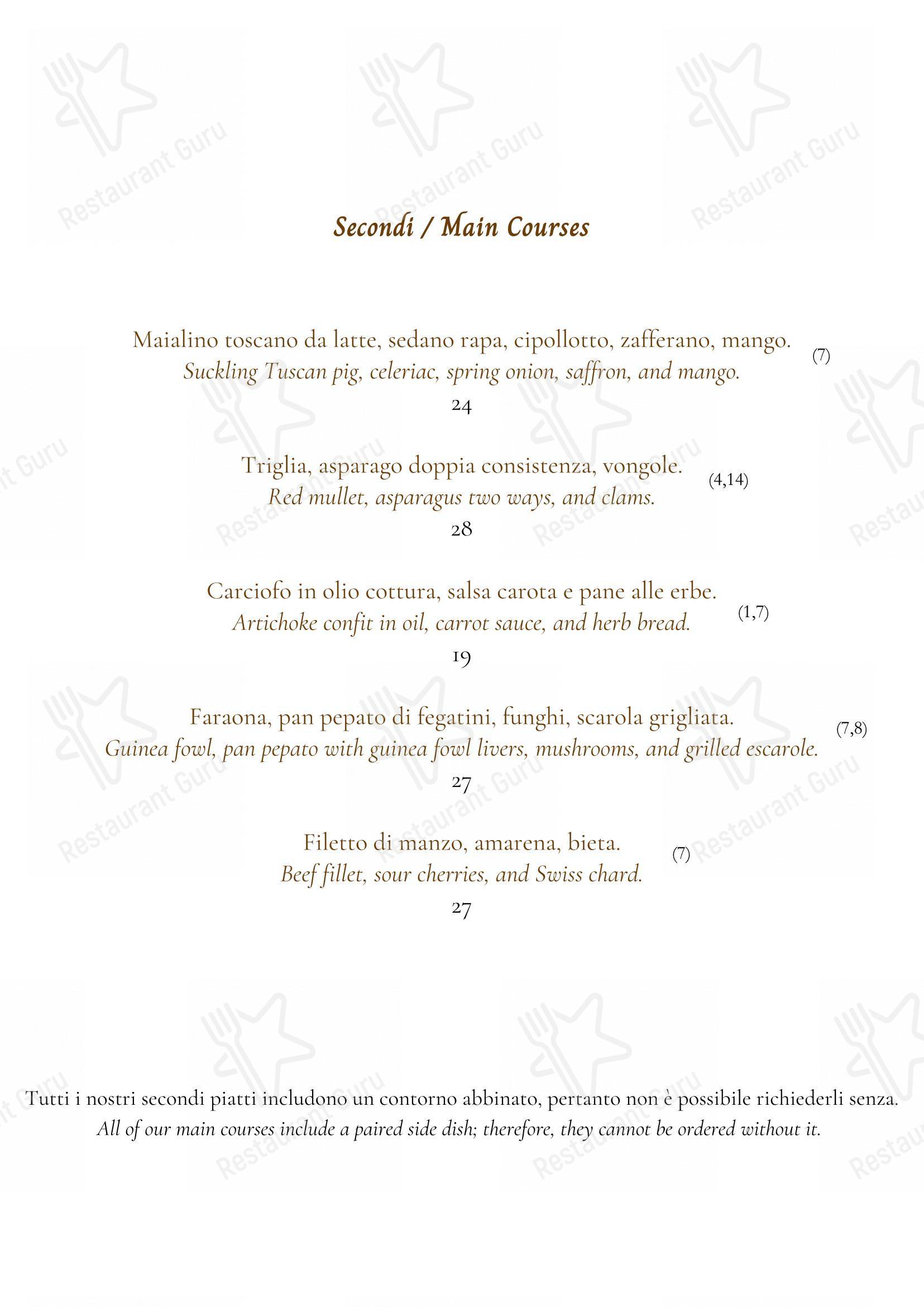 La Locanda del Gobbo Nero in Montaione - Menu