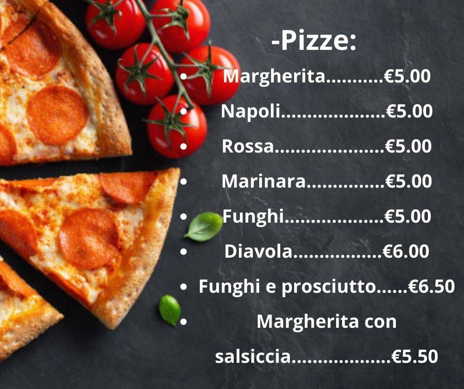 Menu di La Piccola Amatrice 