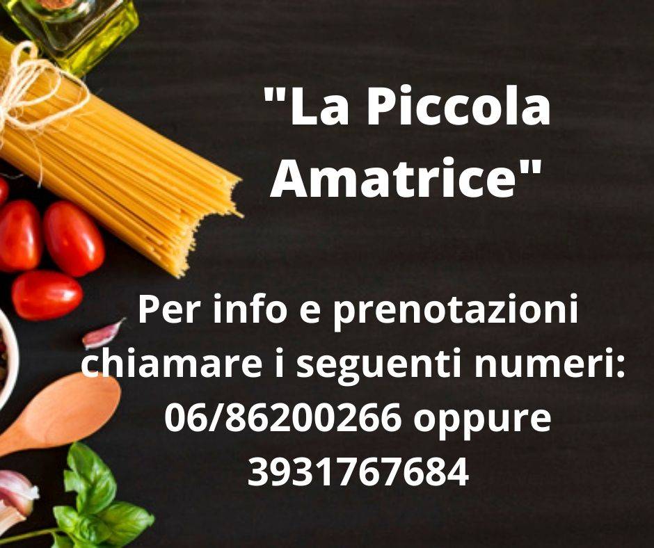 Menu di La Piccola Amatrice 