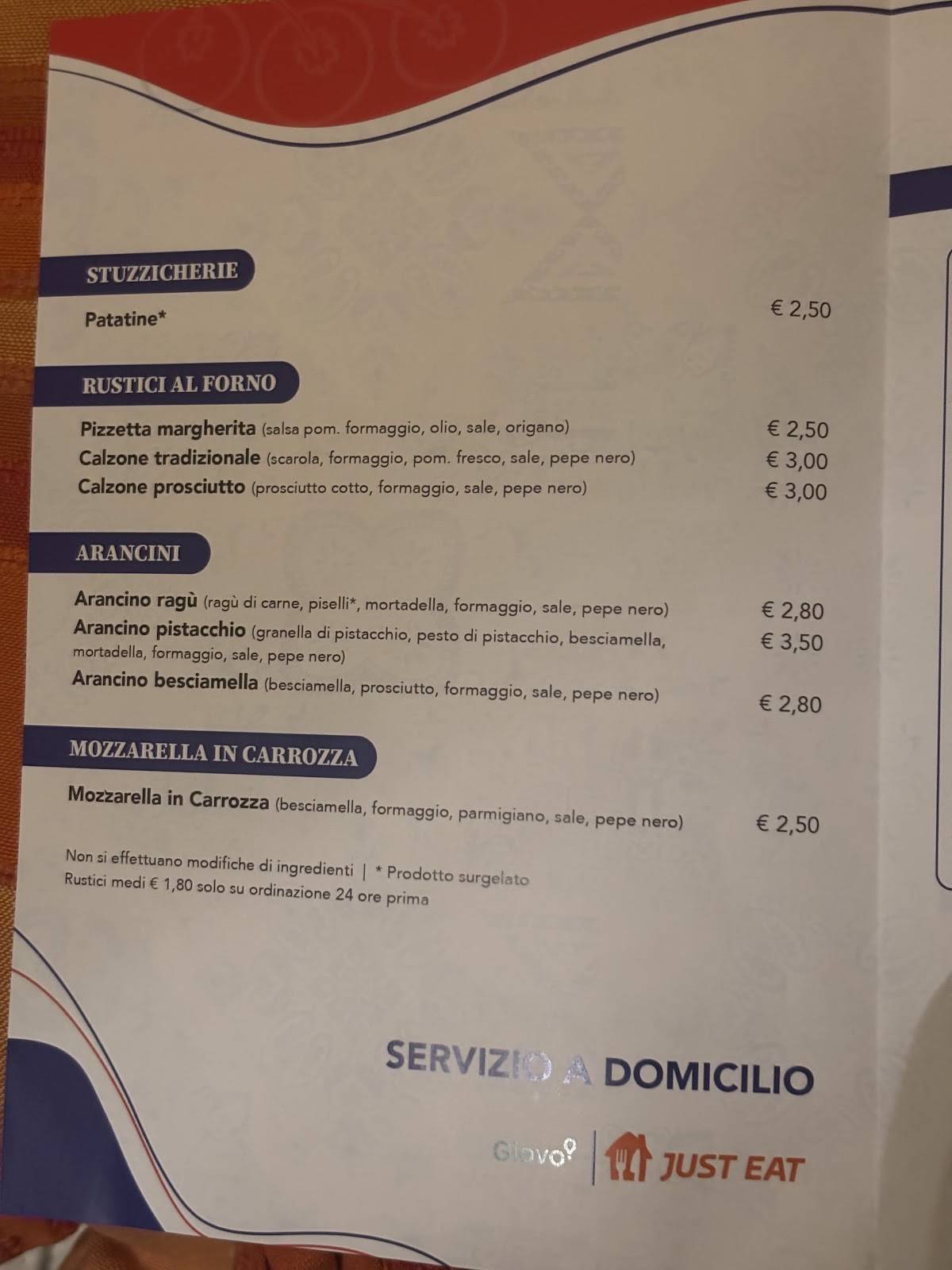 Menu di Pitoneria Portella C. Battisti (Affiliato) 