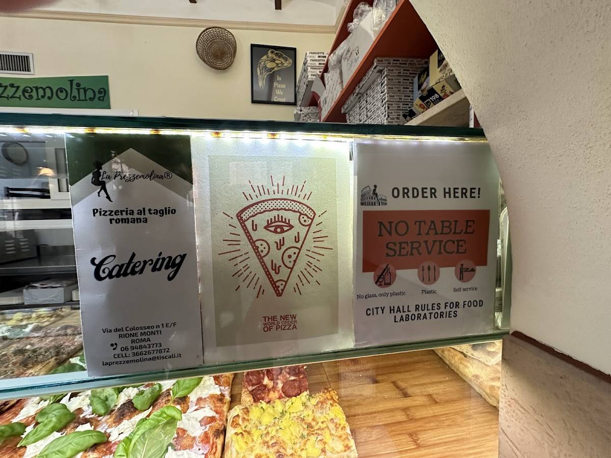 Menu di La Prezzemolina 