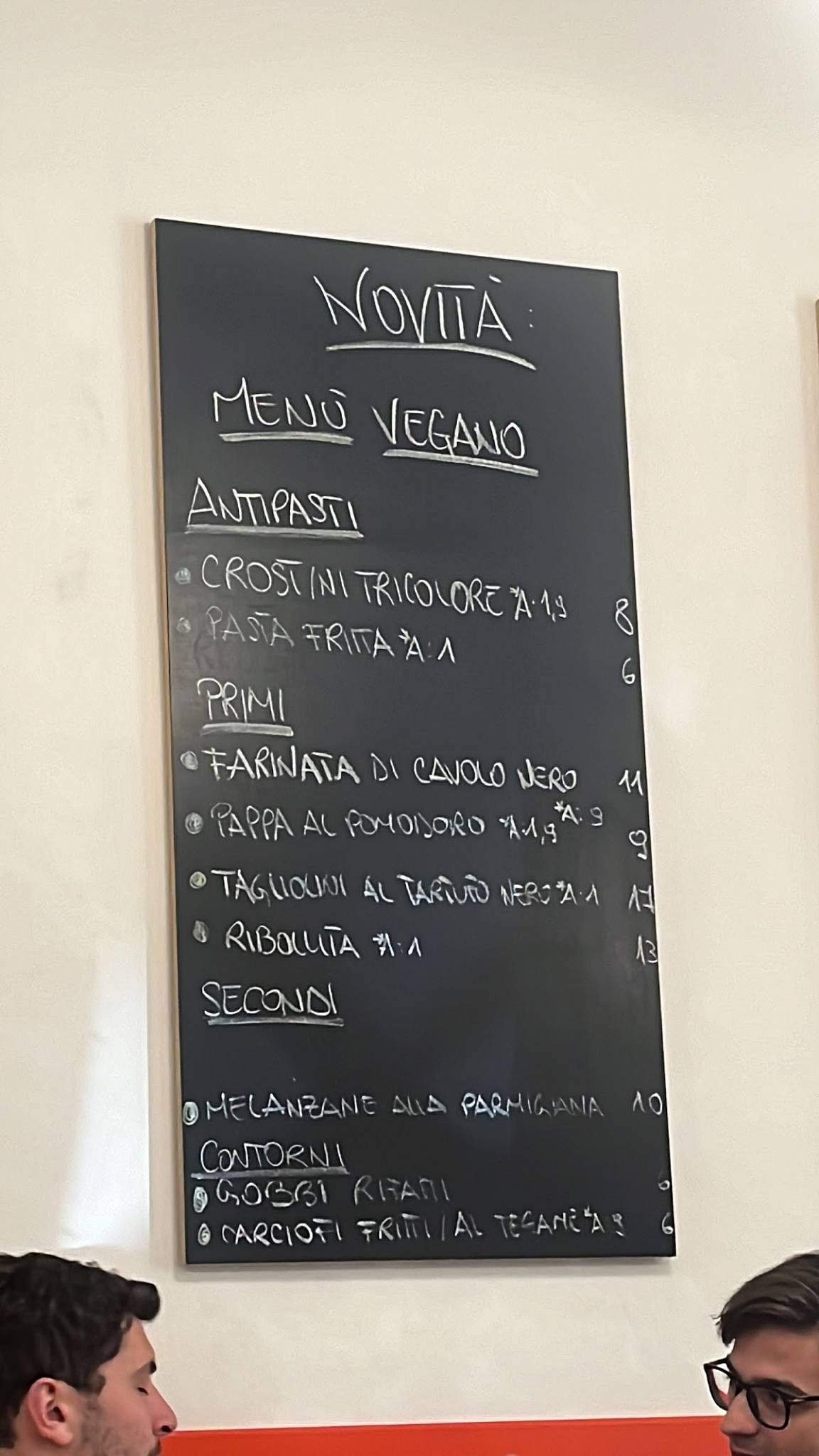 Menu de La Tripperia Filodolio