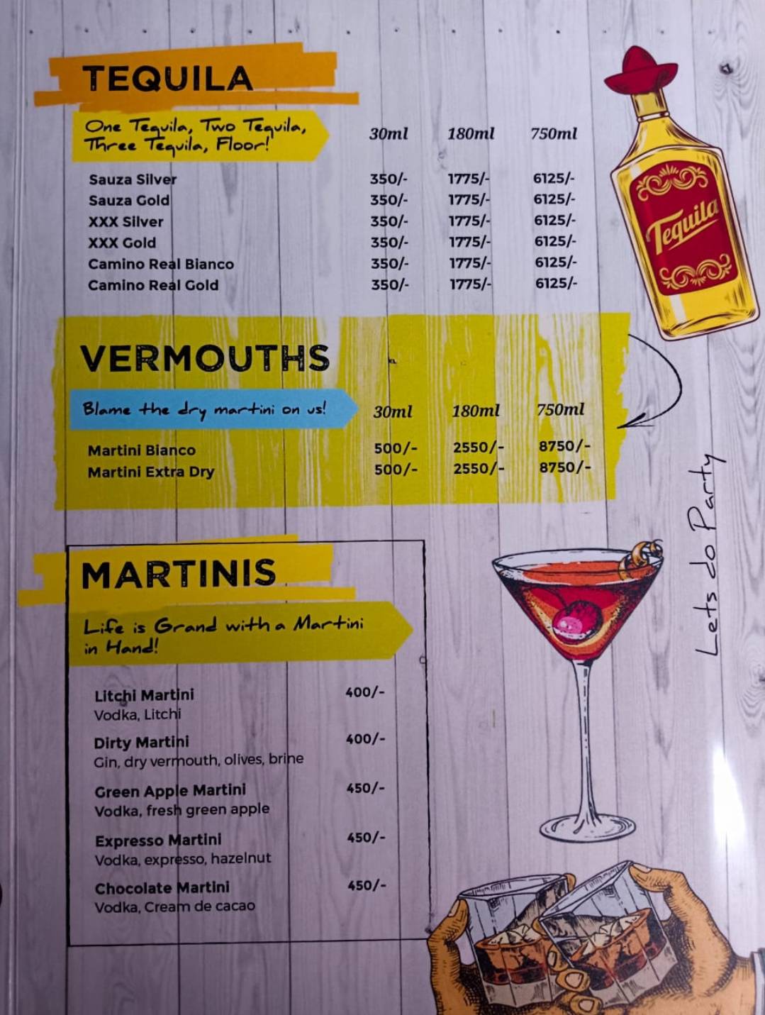 Labooze Cafe Bar Lounge Mcleodganj menu