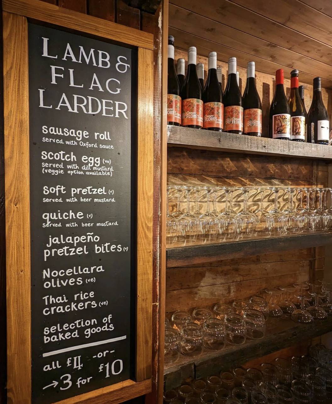 Menu at Lamb and Flag pub & bar, Oxford