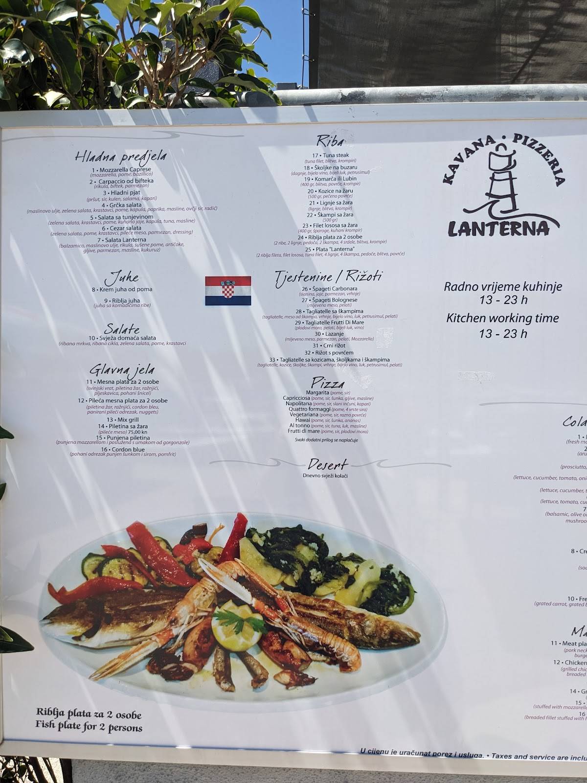 Menu di Lanterna 