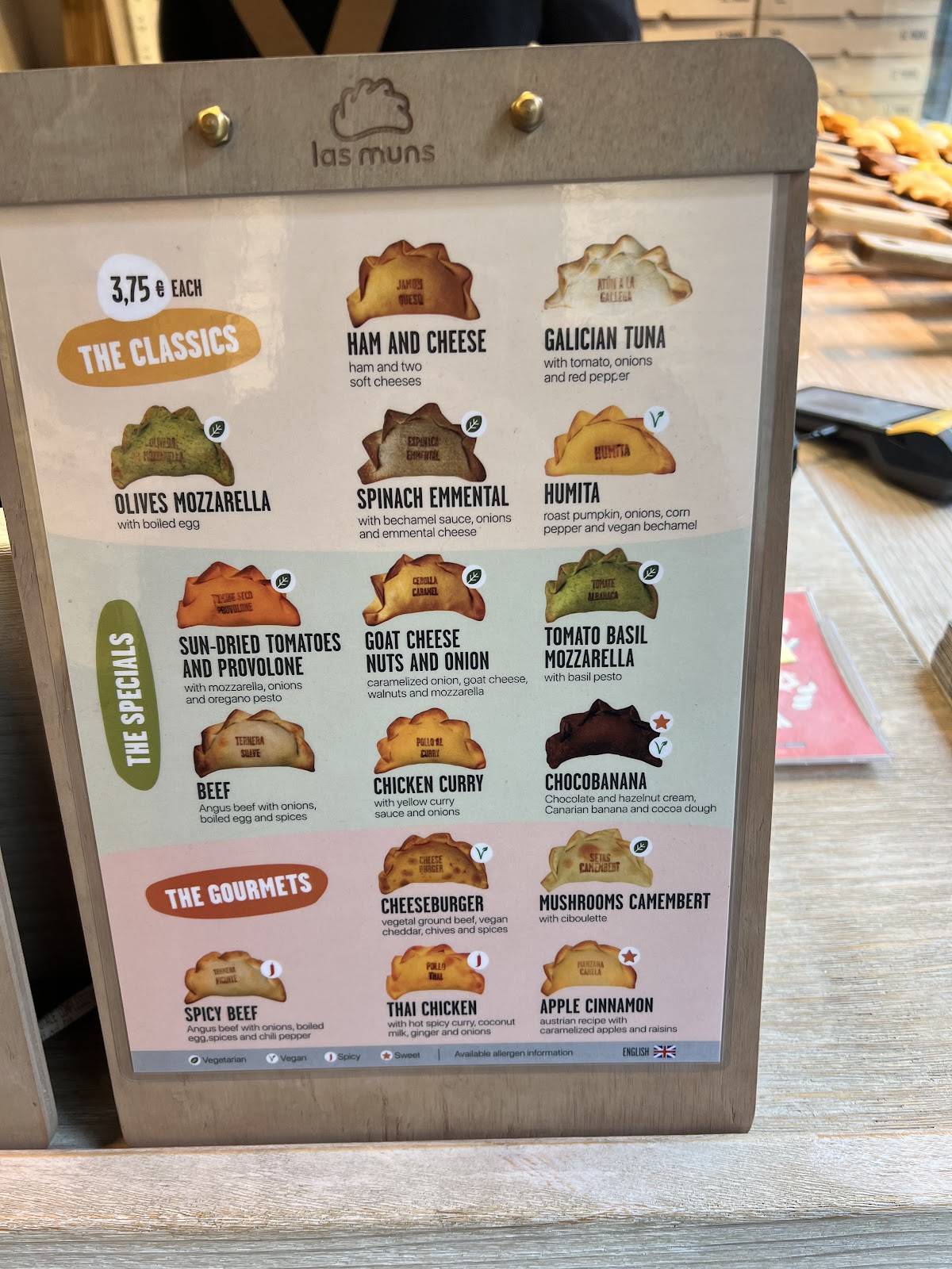 Menu di Las Muns 
