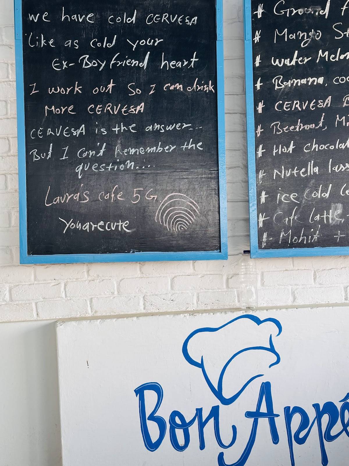 Laura's Café menu