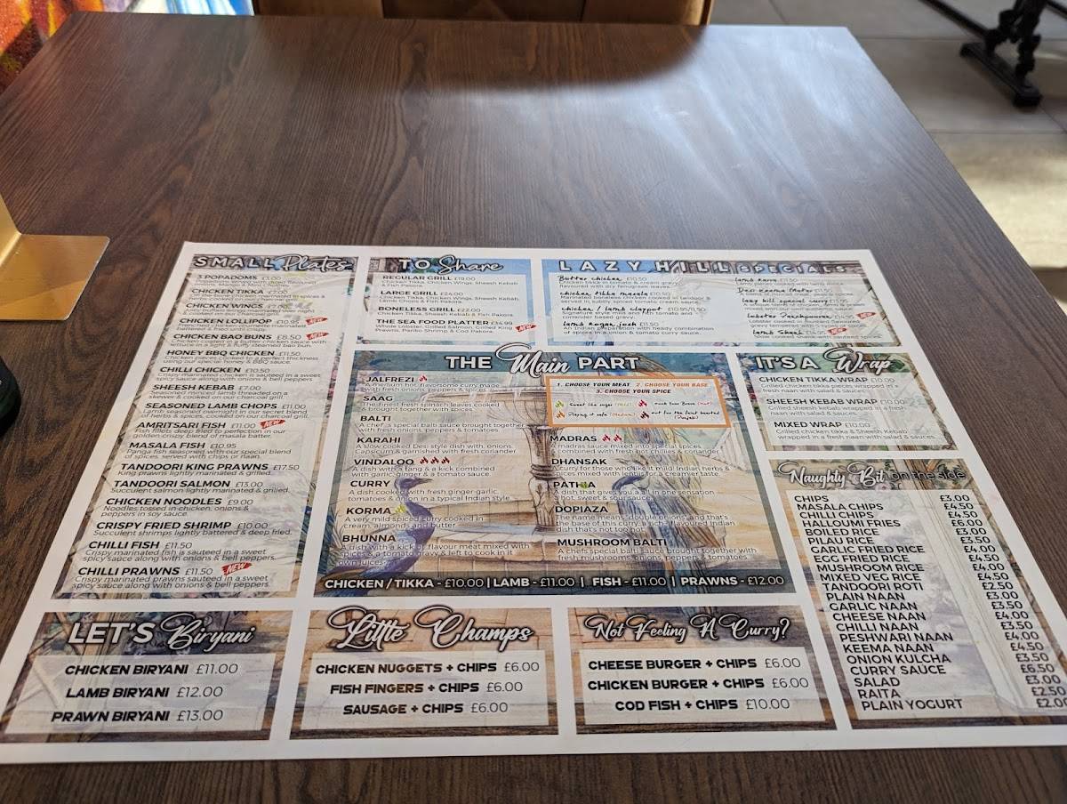 Menu at Lazy Hill Tavern Ale Pub & Kitchen, Walsall