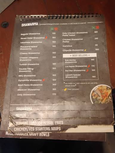 Lazzetti menu