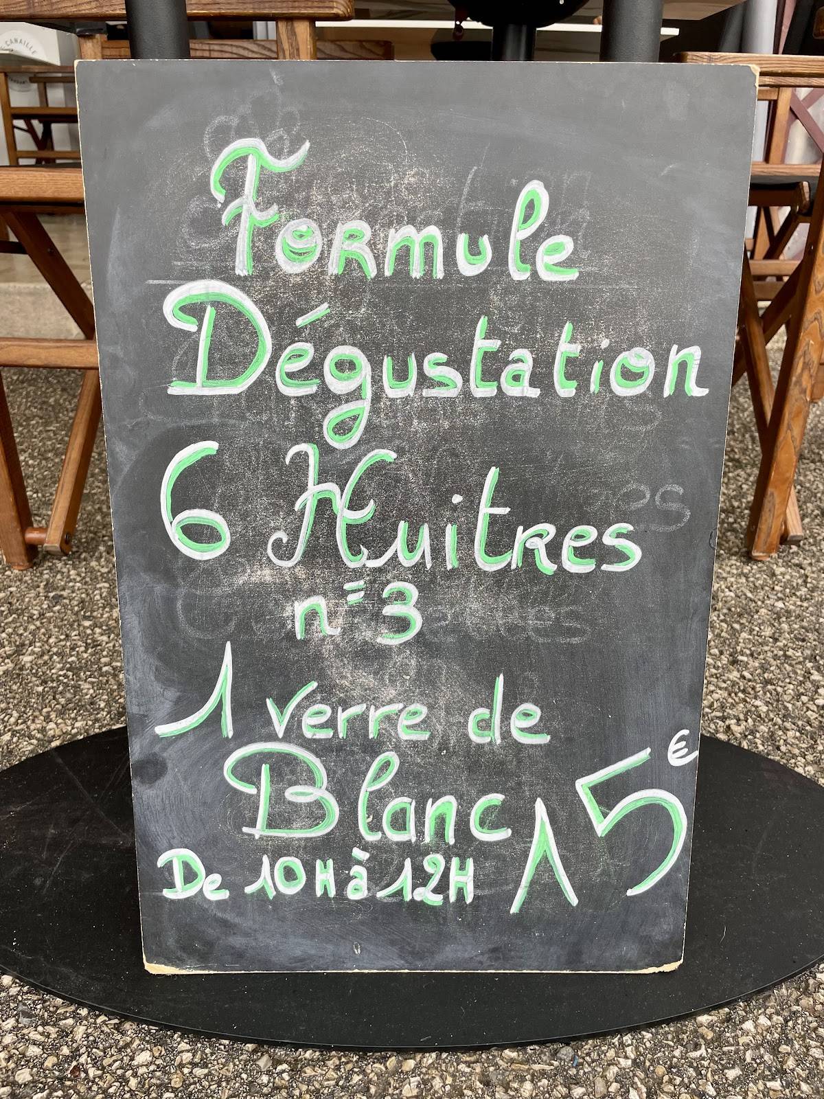 Menu de Le Canaille Brasserie Restaurant Coquillages Et Crustacés
