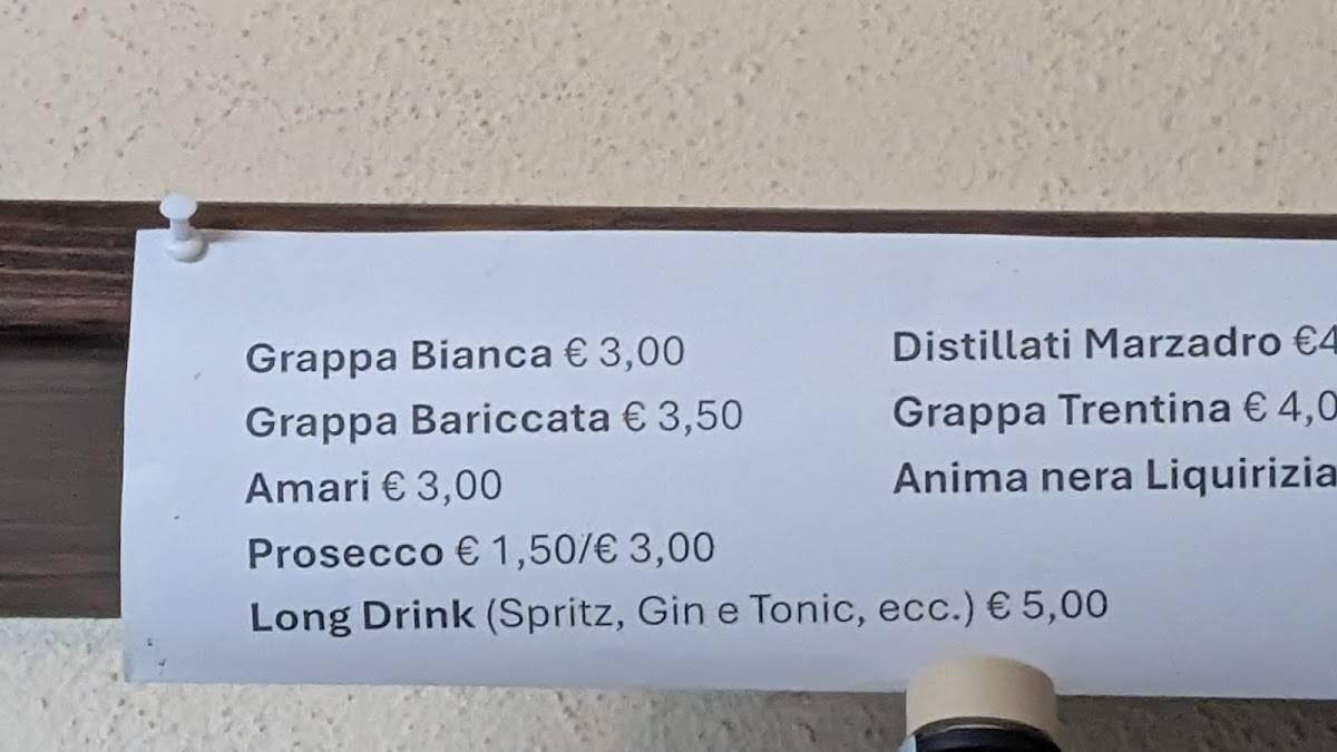 Menu di Le due Cecche 