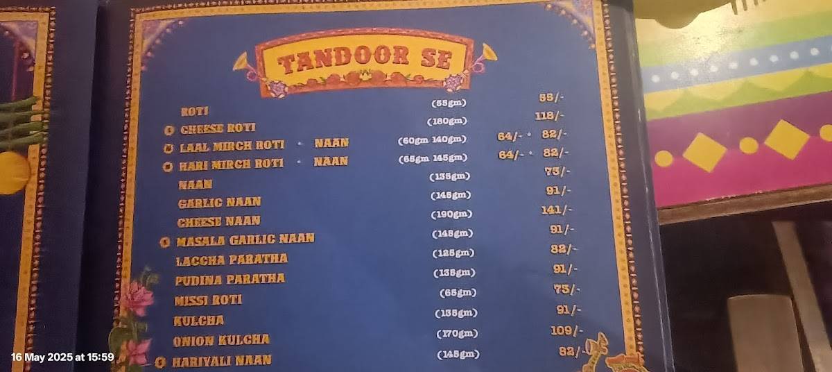 Legends of Punjab KUDASAN GANDHI NAGAR menu