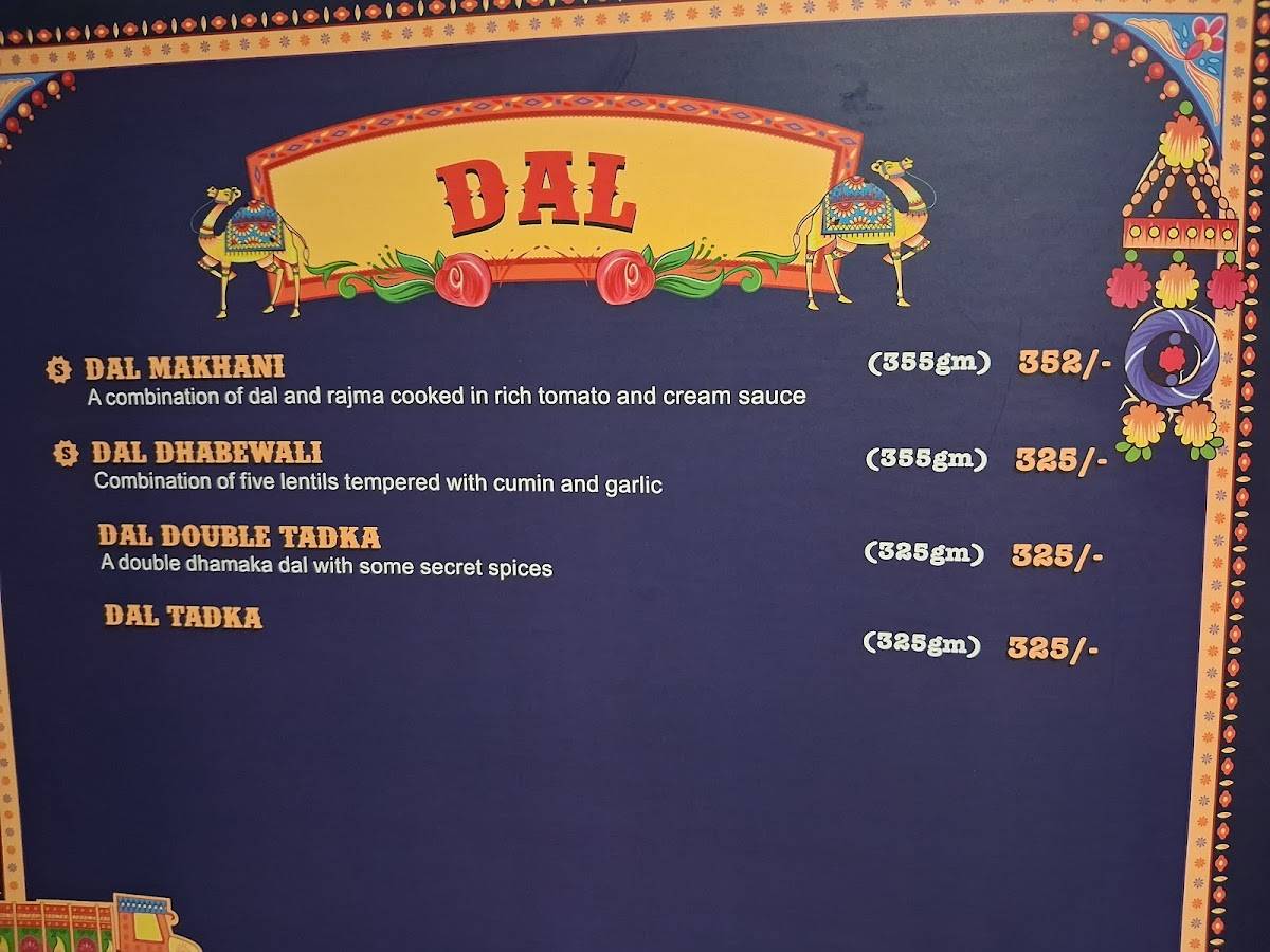 Legends of Punjab KUDASAN GANDHI NAGAR menu