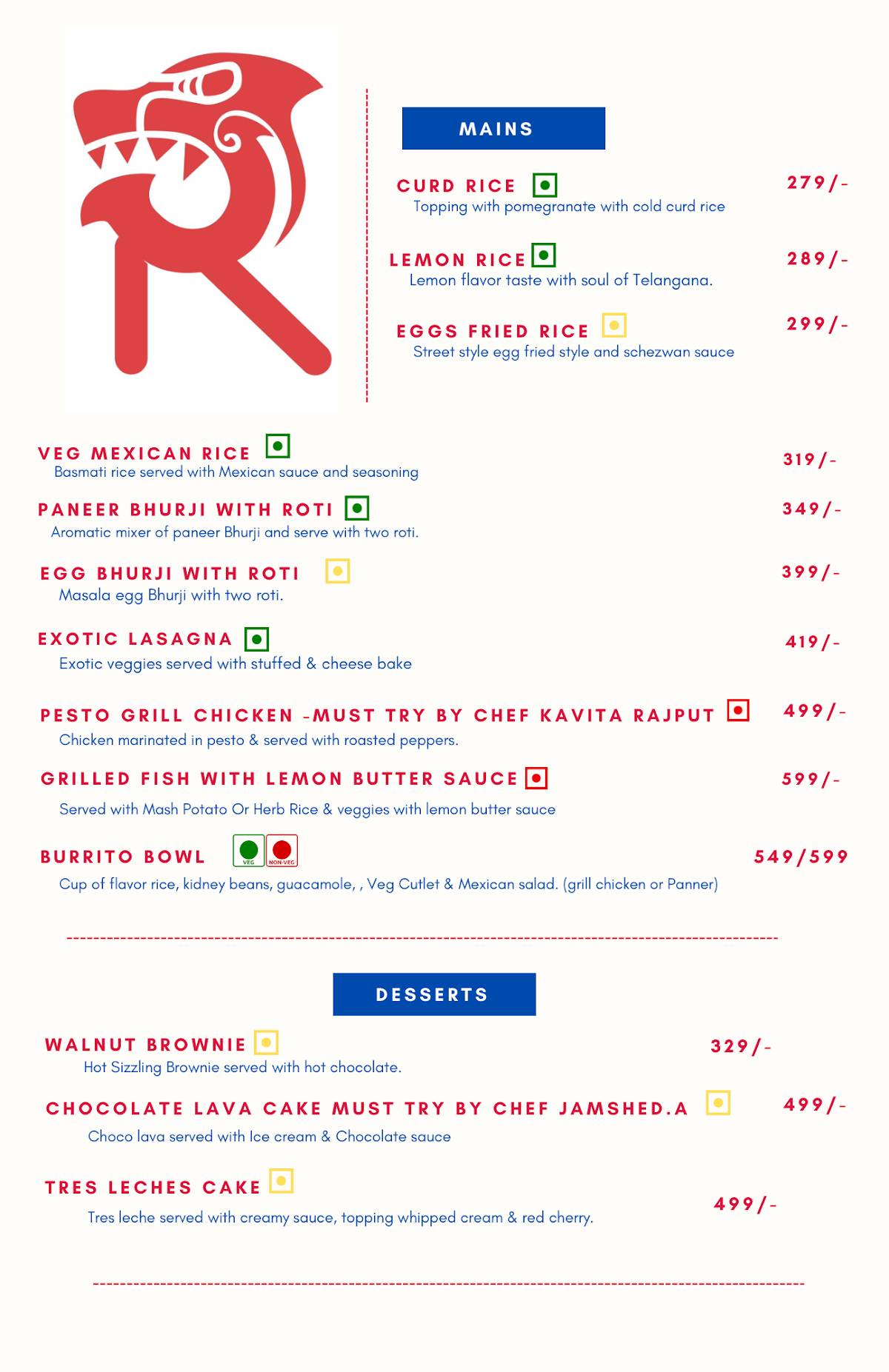 Lemerian Workin Cafe menu