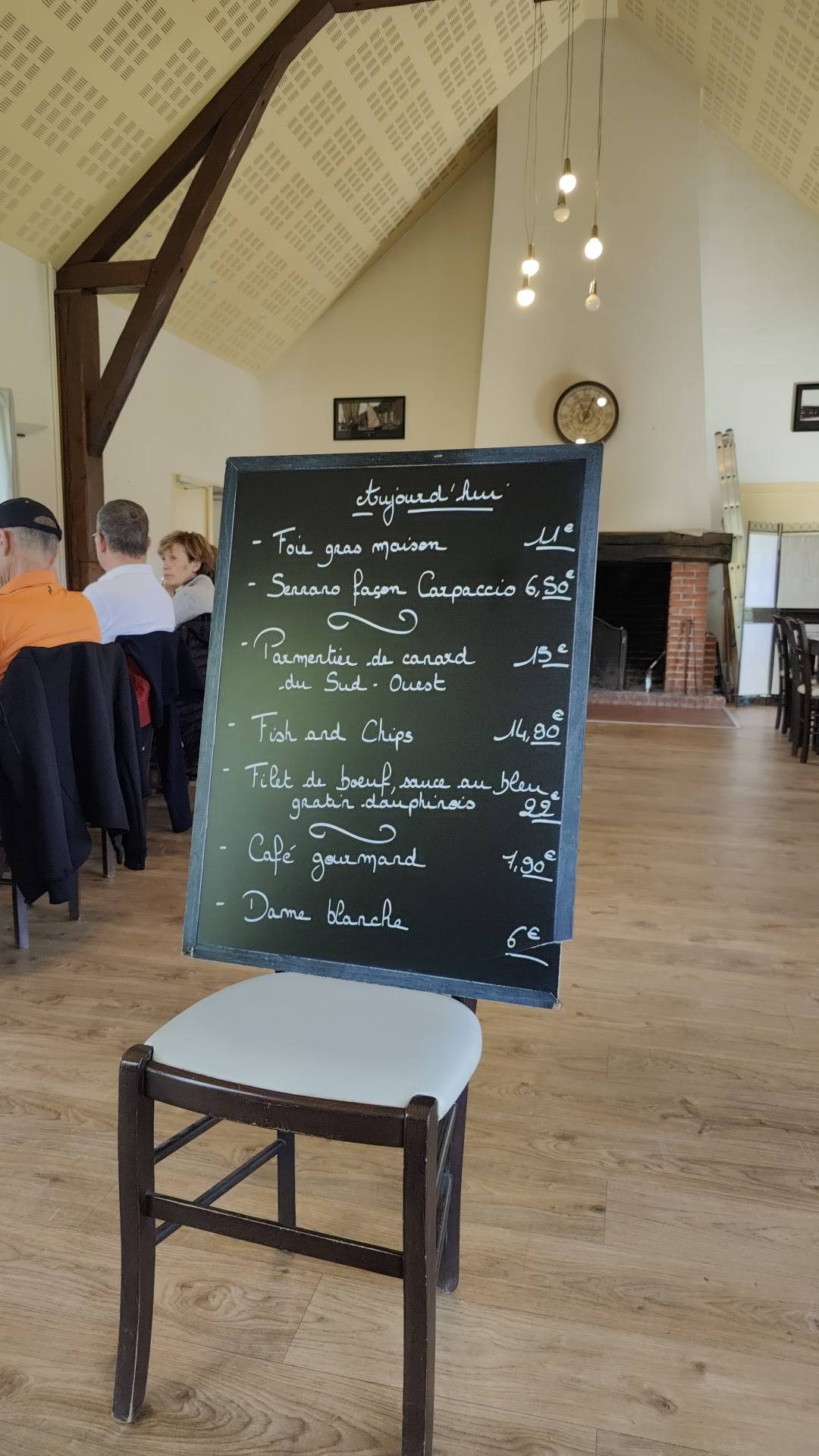 Menu de Les Terrasses de Lousseau