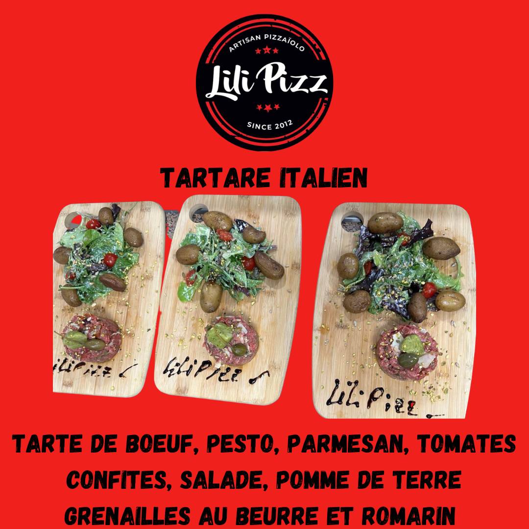 Menu de Lilipizz (restaurant spécialités italiennes)