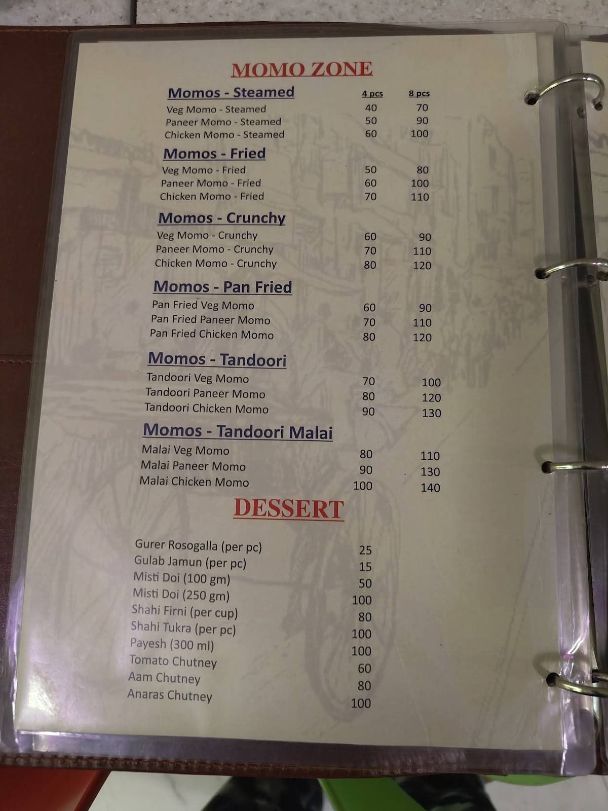 Little Kolkata Cuisine menu