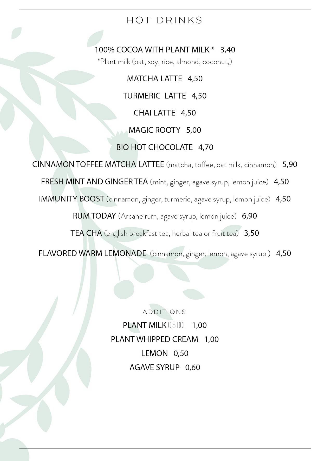 Menu di BARBARELLA PLANT BISTRO 