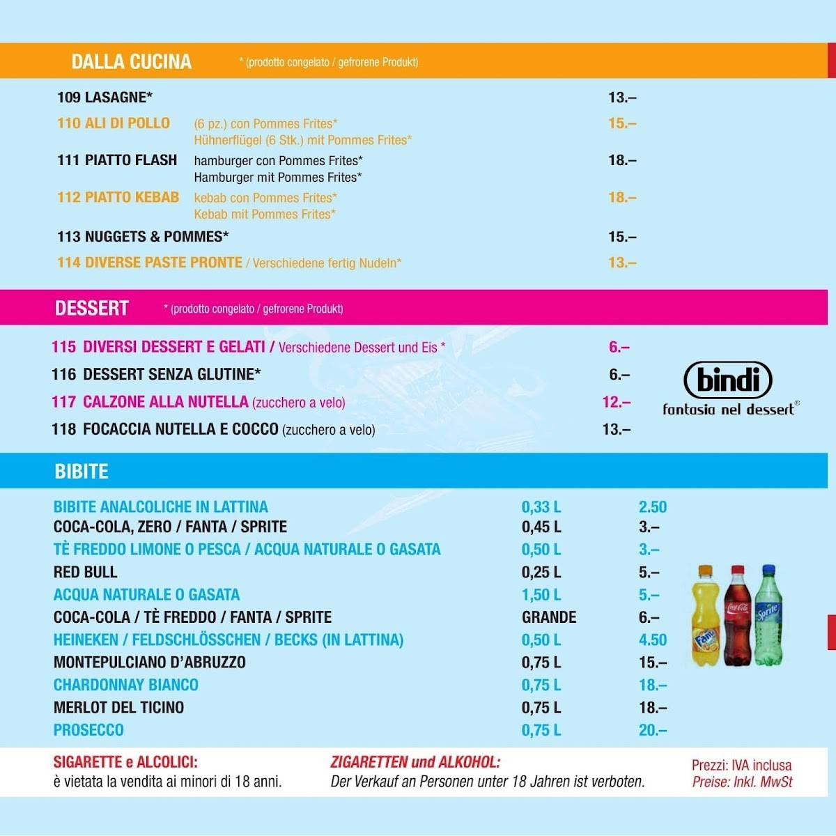 Menu di Pizza Flash Express 